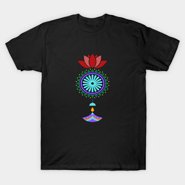 Pendant spiritual with lotus flower T-Shirt by KQ1985